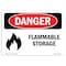 Signmission Safety Sign, OSHA Danger, 5" Height, 7" Width, Flammable Storage, Landscape OS-DS-D-57-L-2015 - alternate 1